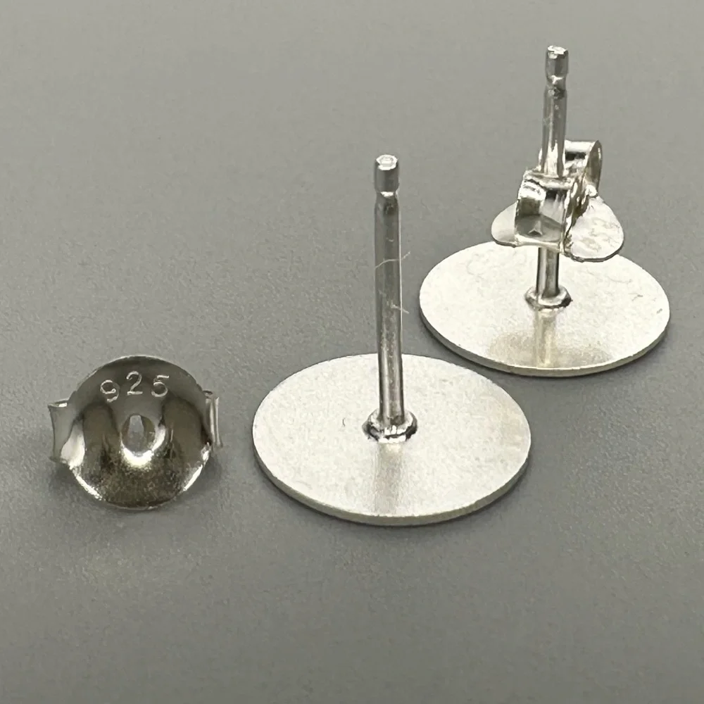 Sterling Silver Simple Flower Stud Earrings